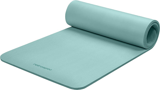 Premium Extra-Thick Yoga Mat – 1/2 Inch Cushioned Non-Slip Exercise Mat with Carrying Strap